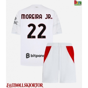 AC Milan Diego Moreira #22 Borta Kläder Barn 2026-27 Kortärmad (+ Korta byxor)
